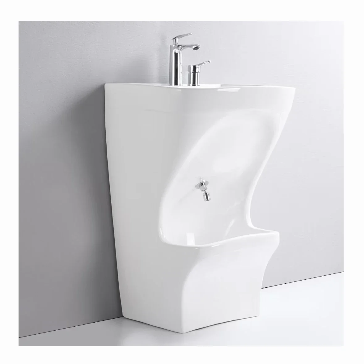 Modern Ceramic Floor Mounted Wash Basin Muslim Products  Ceramic Foot Wash Bathroom Basin Sink