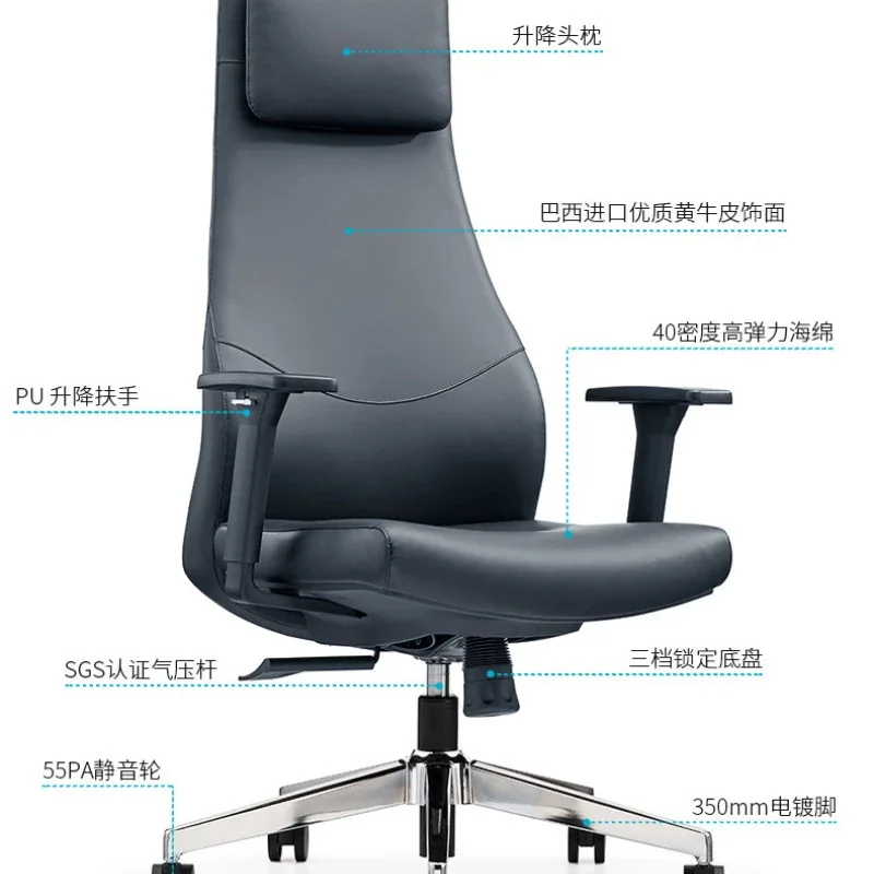 

Ergonomic Office Chair Footrest Relax Mesh High-Back Executive Office Chair 3D Adjustable Lumbar Support Krzeslo Welurowe Chair