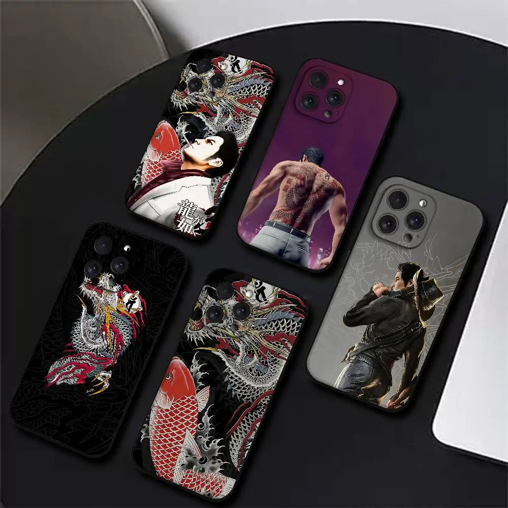 

Чехол для телефона Yakuza Kiryu Dragon для iPhone 17 16 15 14 13 12 11 PRO MAX PLUS Mini, мягкий, приятный на ощупь, из ТПУ