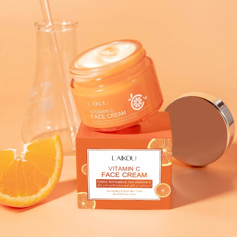 LAIKOU-crema Facial con vitamina C, hidratante delicada, productos para el cuidado de la piel, 50g