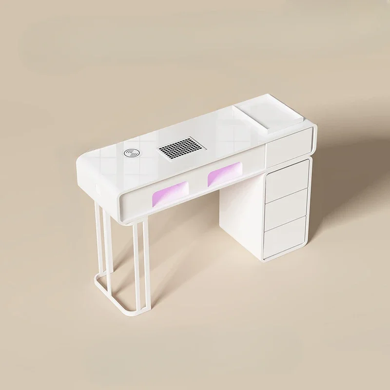 

Designer Manicure Table Set Women Beauty Station Luxury Manicure Table Drawer Simple Wood Stolik Salon Furniture