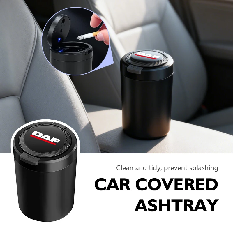 Universal Car Ashtray Garbag Can Multi-function Trash Bin For DAF XF 95 105 CF LF VAN
