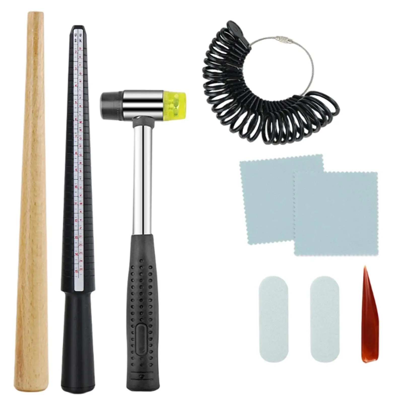 Ensemble d'outils de mesure de calibrage professionnel, équipement de jauge à doigt, 9 pièces