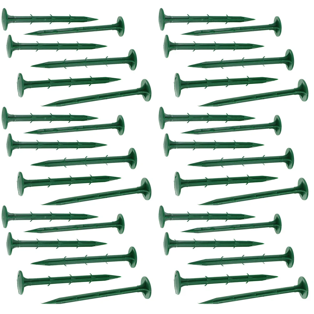 150 Pcs Orchard Greenhouse Nails Plastic Ground Stakes Garden Tent Lawn Floor Pegs Fastening For Camping Spikes