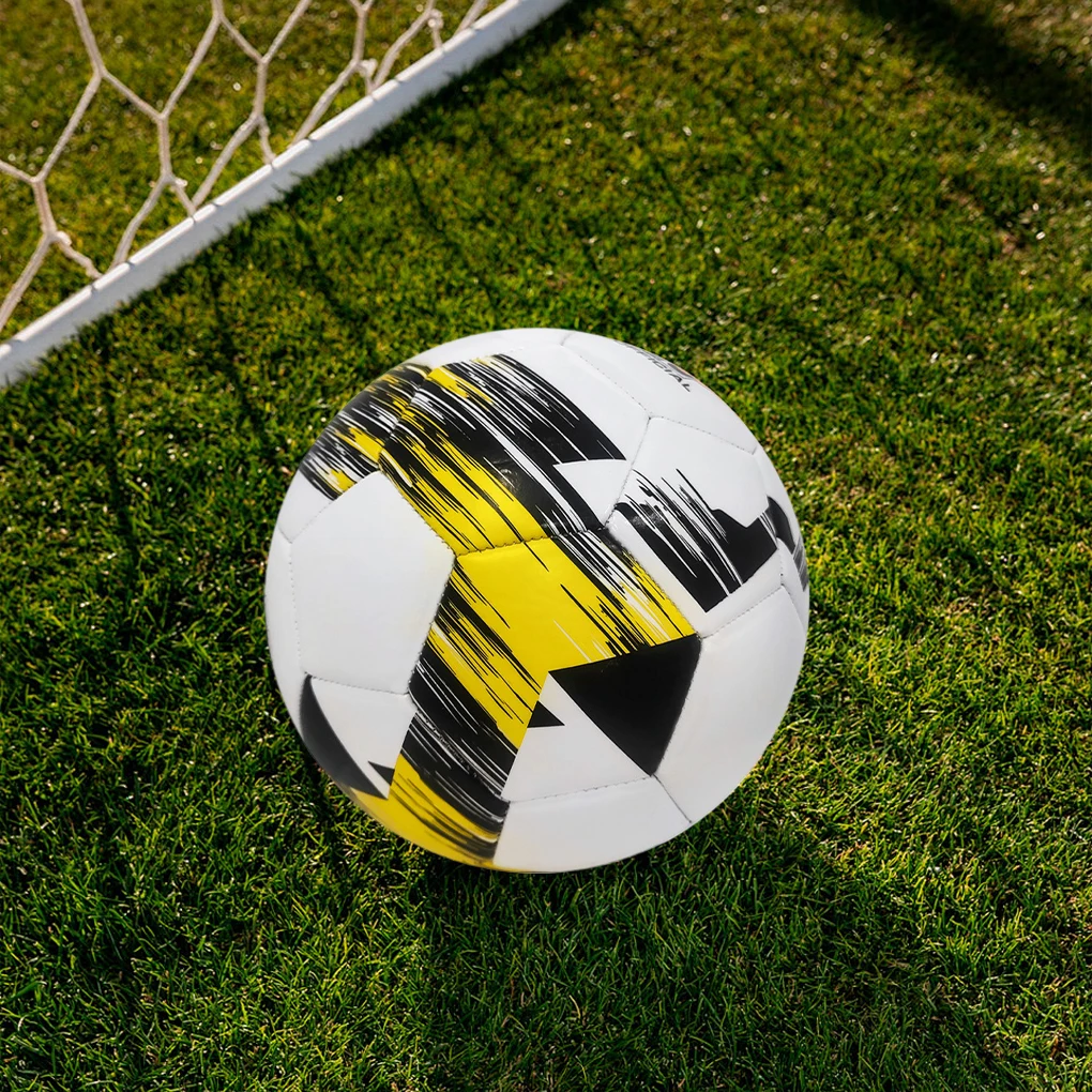 อย่างเป็นทางการขนาด 5 ลูกฟุตบอลสําหรับ Match Soft PVC เครื่องเย็บทีมการฝึกอบรม Footy Ball การแข่งขันกลางแจ้งเกมการฝึกอบรมฟุตบอล