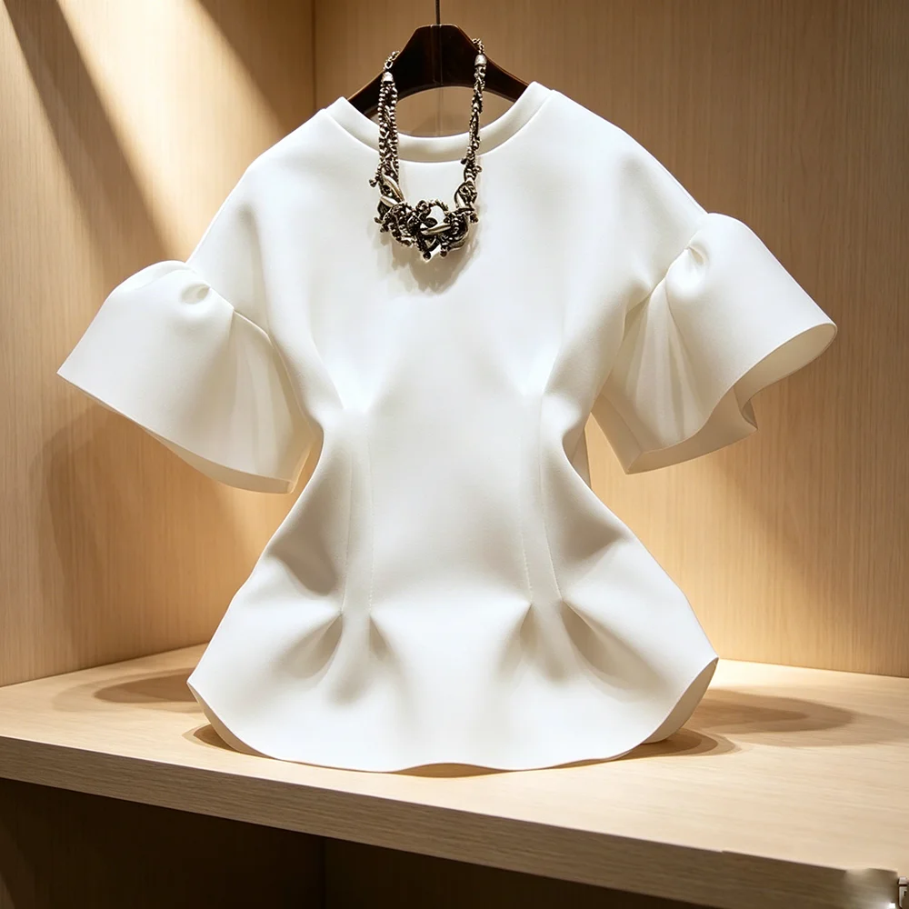 1 pc New fashion women white T - Winter Clothing For Woman ulasan dan harga