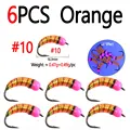 6pcs Orange sz 10