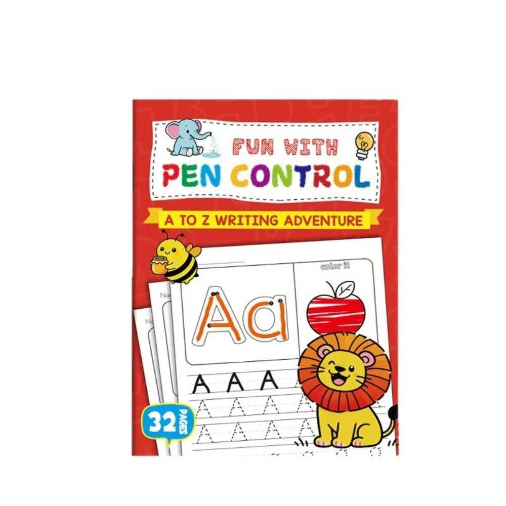 26 Letters Montessori Learning Teaching Aids A-Z Uppercase and Lowercase 32-Page Book Writing Workbook Test Book