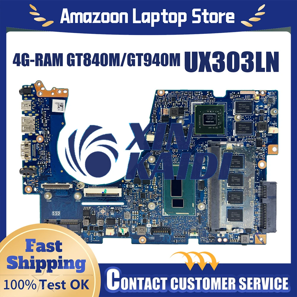 

For ASUS UX302LG UX302LA UX302L Mainboard UX302 i3 i5 i7 ZenBook UX302LB UX302LC UX302LD UX302LAR UX301LA UX303LA UX302LF