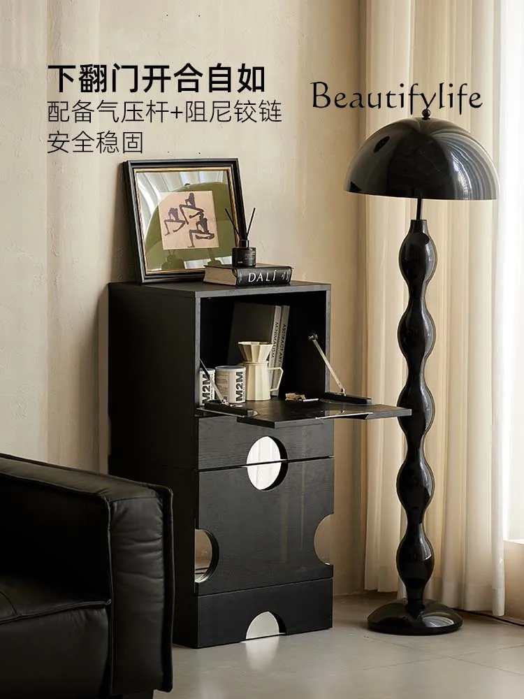 Light Luxury Solid Wood Simplicity Living Room Wall Bedroom Storage Locker High Sense Combined TV Cabinet