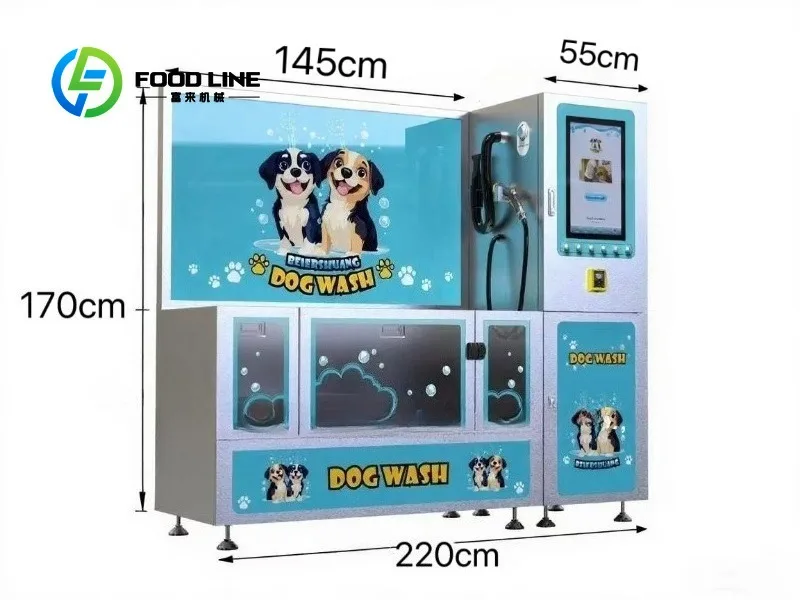 Dog Self Washing Machine Compact Floor Layout Suitable For Small Spaces Like Home Balcony Pet Store And Grooming Salon
