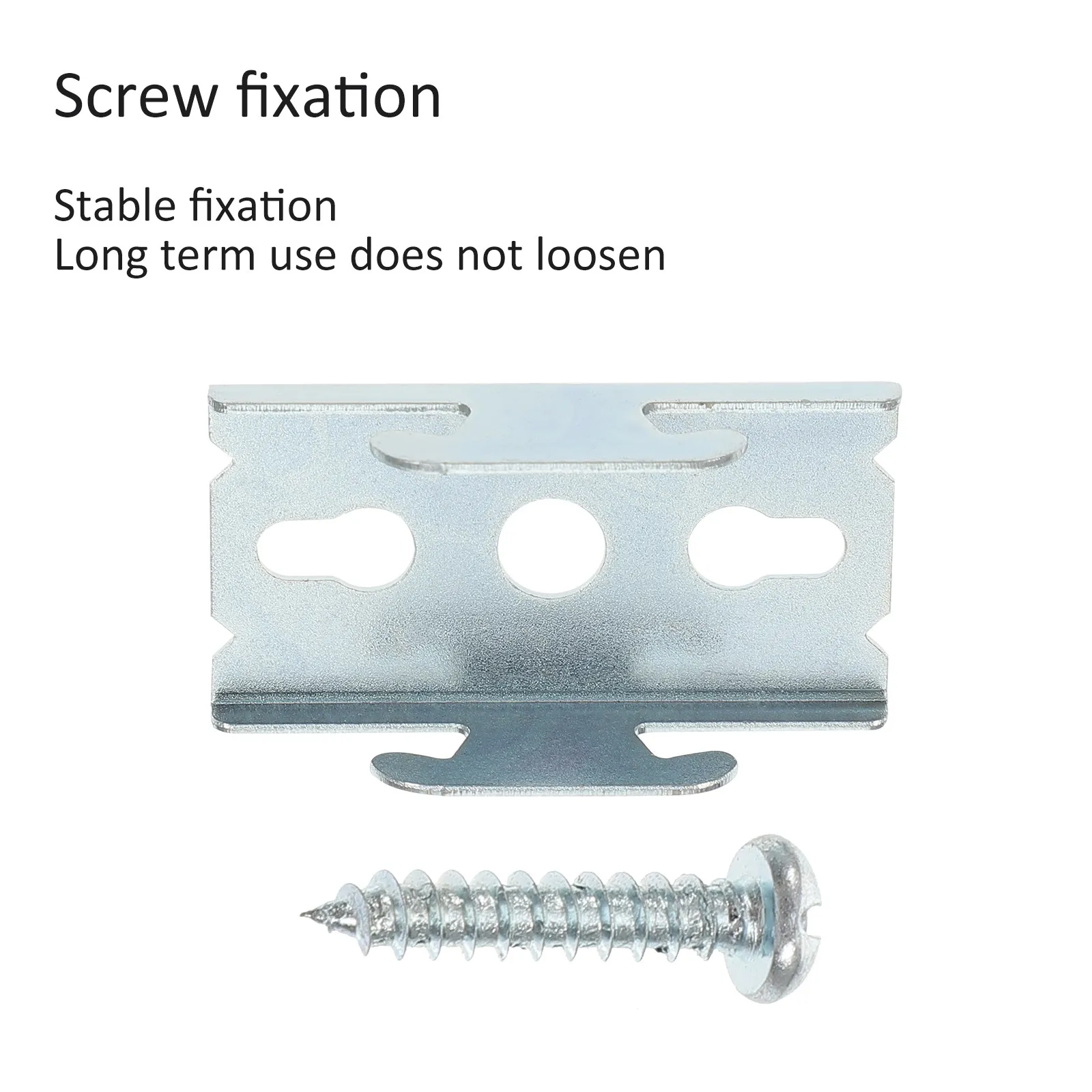 2Sets Premium Iron Curtain Rod Brackets Easy Install Wall Mounted Curtain Rod Support Bracket for Dining Room Reading Room