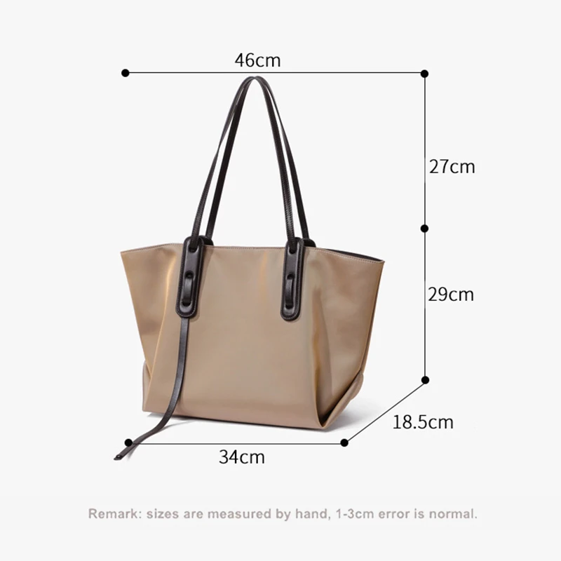 2pcs Set Women Shoulder Bag Female All-match Commuter Nylon Oxford Large Capacity Casual Handbag Summer Travel Tote Shopping Bag