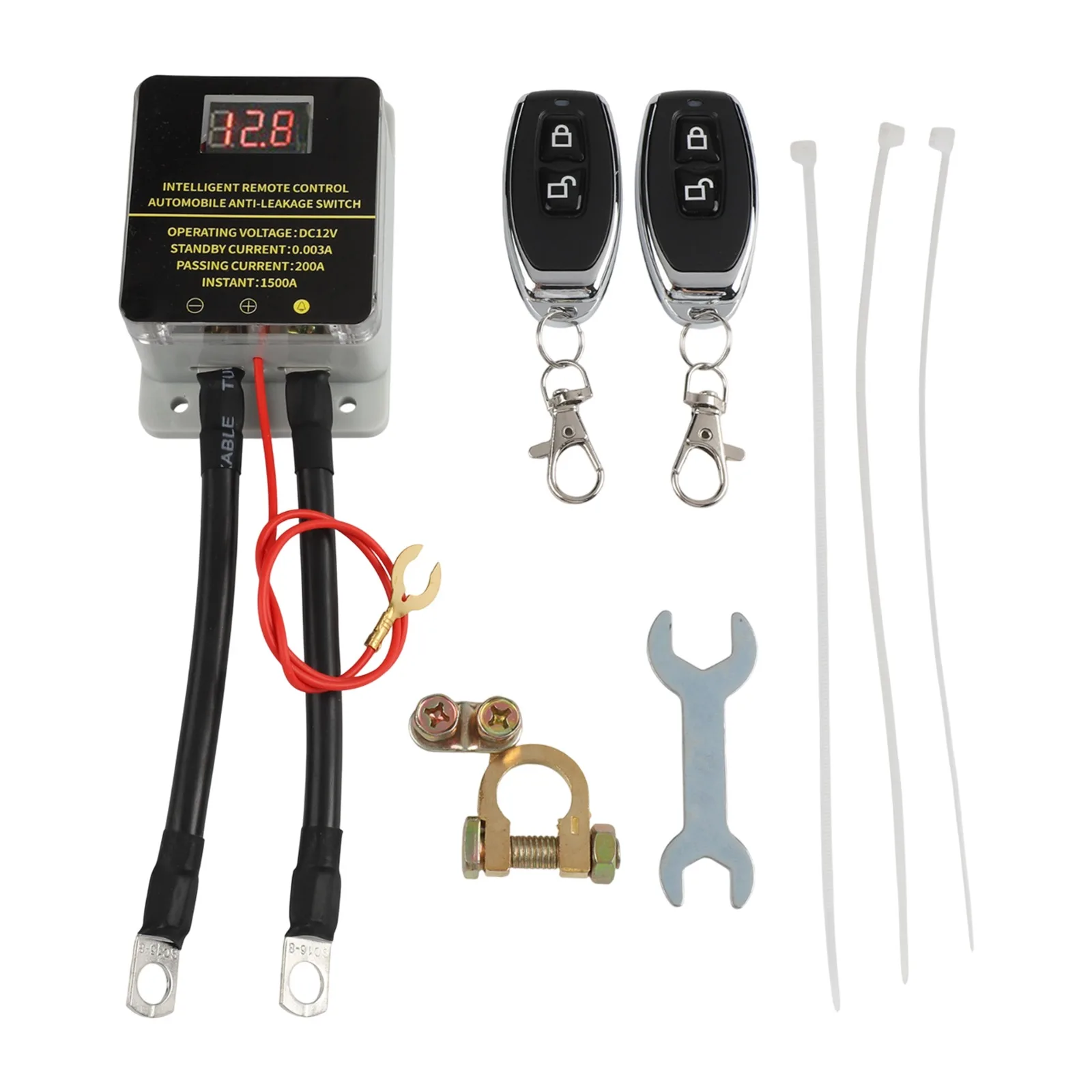 Black Car Battery Isolator Switch Battery Disconnect Switch Efficient Power Isolation Enhanced Convenience Long-lasting Use