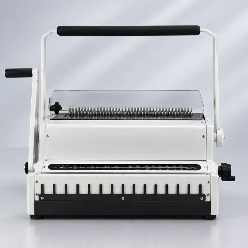 Double Wire Binding Machine 2:1 3:1 Ratio Iron Ring Binder Loose Leaf Hole Punch for Book Calendar Office Document
