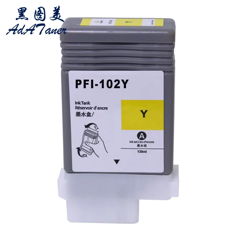 PFI-102 PFI102 PFI 102 MBK Compatible InkJet Pigment Ink Cartridge For Canon IPF 700 500 600 510 610 710 IPF700 IPF500 Printer