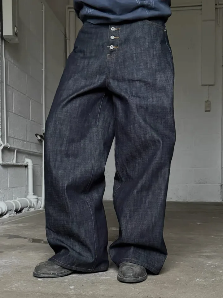 パンツ no faith studios baggy denim No Faith Studios Wide Leg Original Denim Jeans Playboicarti 3D