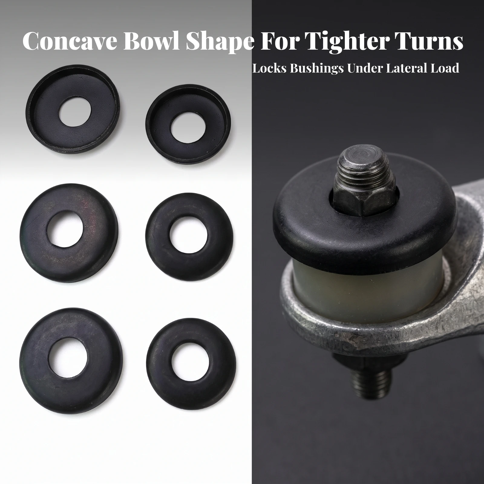 4 Pieces Skateboard Truck Cup Washer Low-Profile Skateboard Cup Washer Hardware Compact Top-Quality for Skateboarders