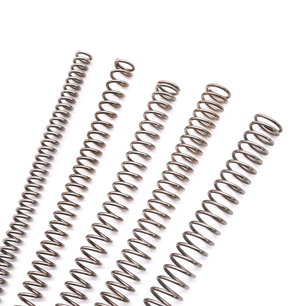 2 pces diâmetro do fio 0.2mm 0.3mm comprimento da mola de compressão do aço do metal 1000mm y tipo mola comprimida