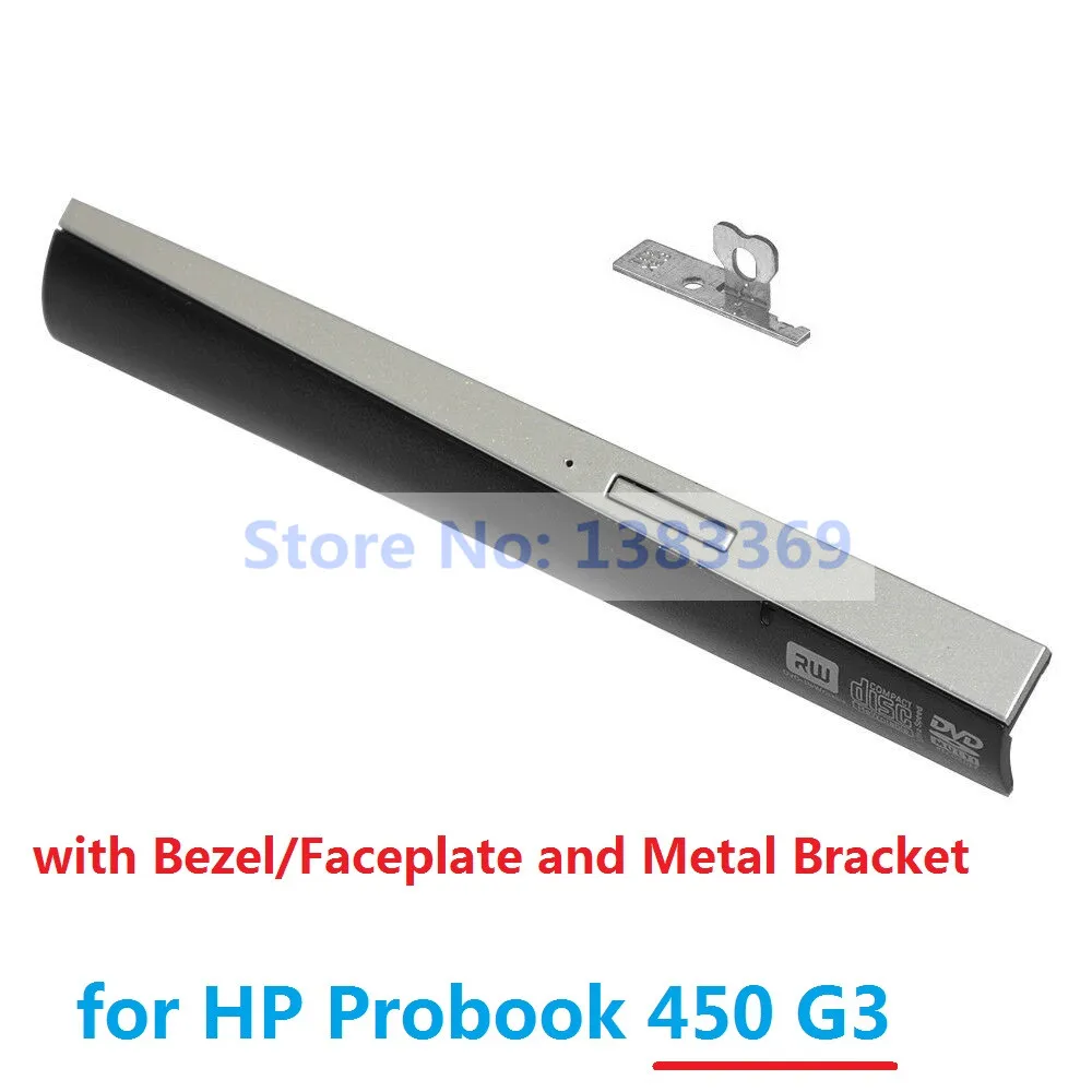 NIGUDEYANG DVD ODD Optical Drive Caddy Bezel Front Panel Faceplate Cover Bracket for HP ProBook 450 G3 (Not fit G1 G2)