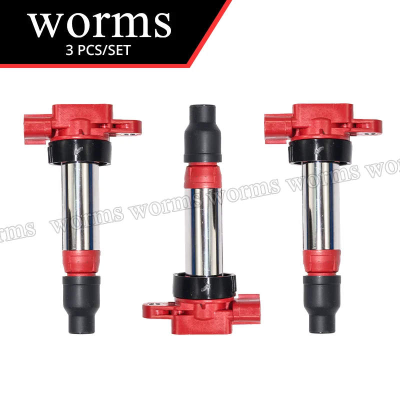 

Worms Upgrade Ignition Coil 3Pcs Racing For Suzuki 00-02 Alto HA12/23 Wagon R+ MA61 98-00 33400-76g21 bobina de encendido
