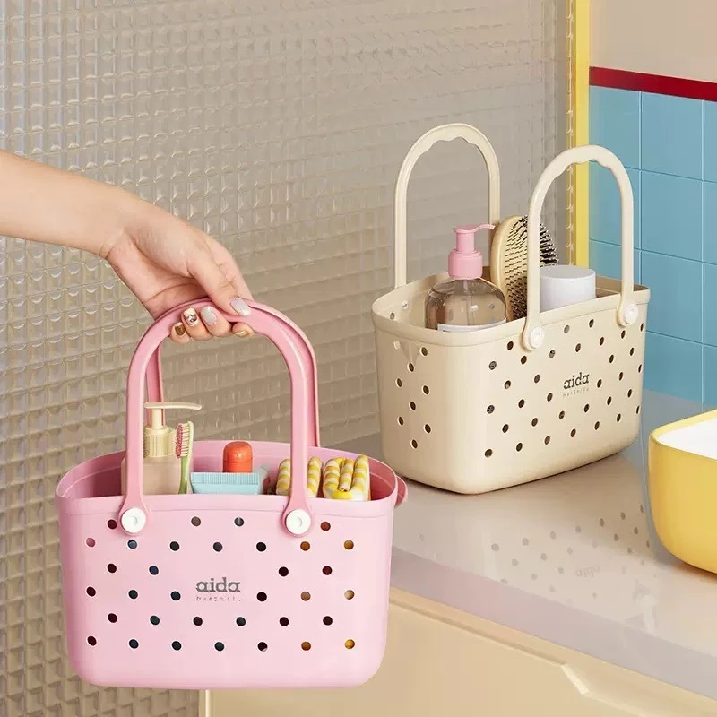 Badewannenkorb Tragbarer Badezimmer-Toilettenartikel-Aufbewahrungskorb