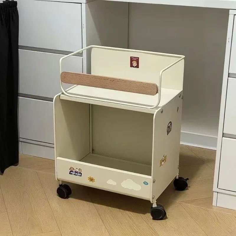 School bag rack, movable trolley, multi-layer pulley storage cabinet