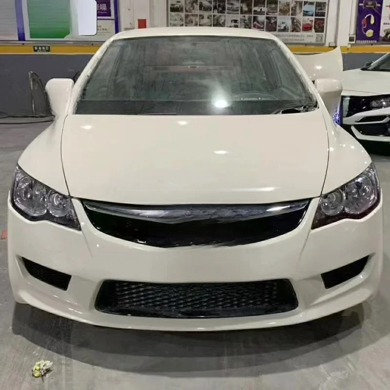 Practical Typer Style Face Kit Front Bumper Front Lip Rear Bumper Side Skirts FD2 Sport Style Universal Fit Car Guard