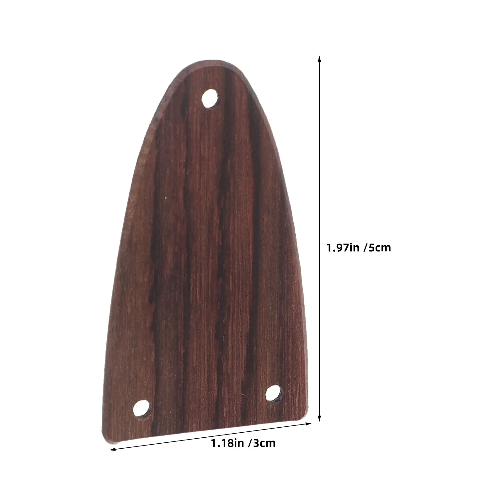 5Pcs Rosewood Truss Rod Cover Plate Wooden Guitar Neck Rod Cover 3 Holes for Electric Acoustic Bass Guitar Accessories Headstock