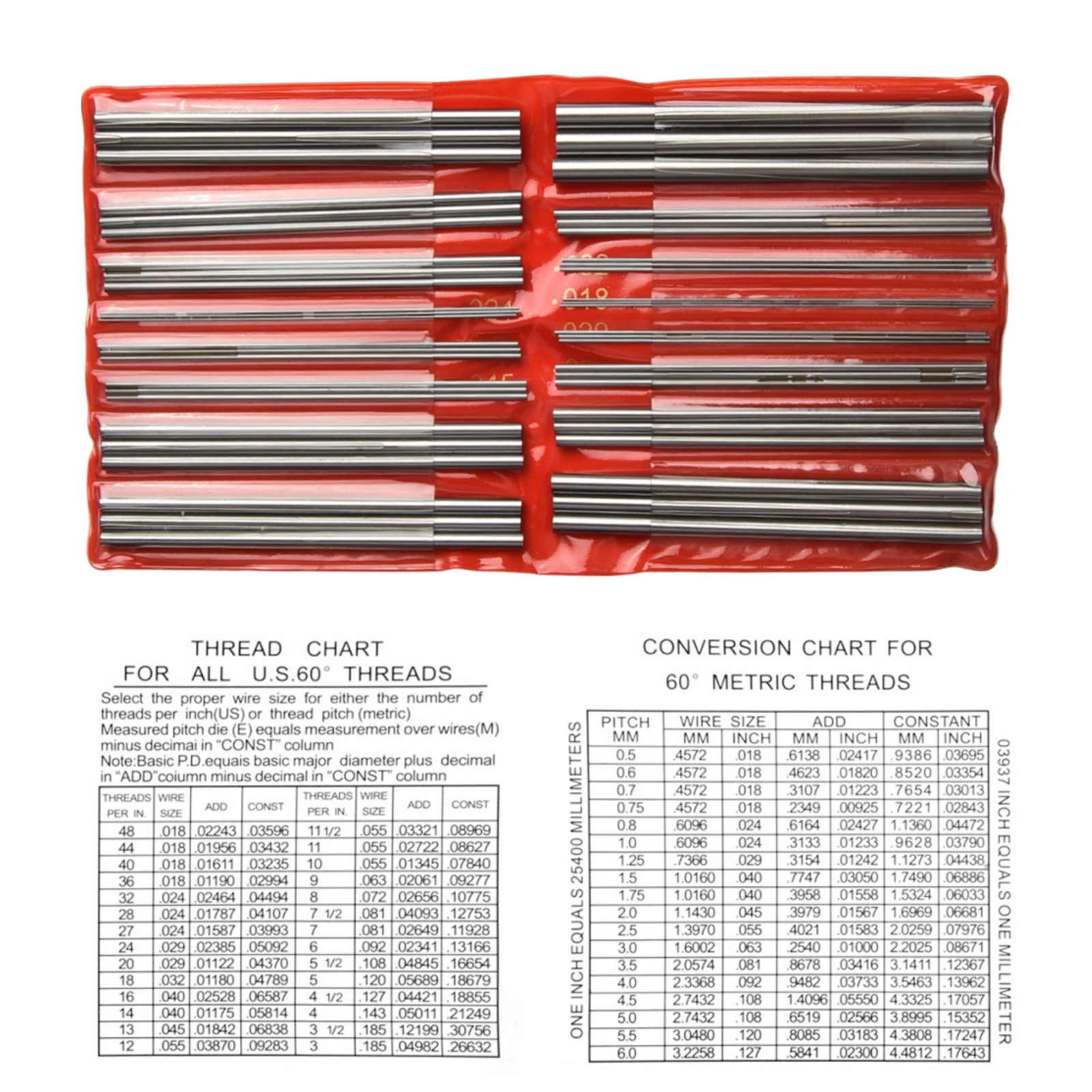 Best External Thread Measurement Tools External Thread Measure Metric Thread Measurement Color Silver Thread Measuring Wire