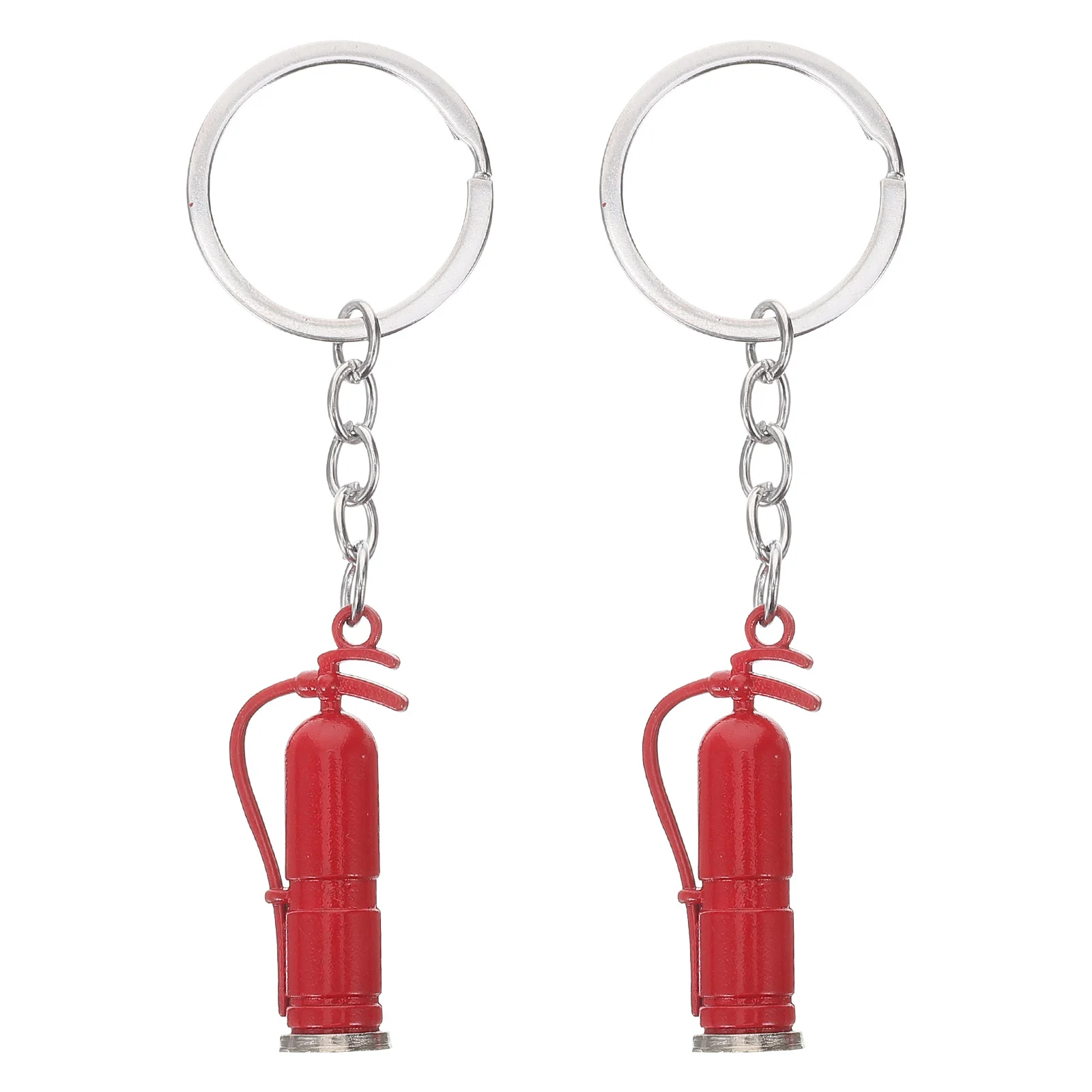 2 Pcs Firefighter Gift Exit Sign Party Favors Holder Paddling Pool Toys Emergency Kit Key Chain Decorative Bag Pendant Work