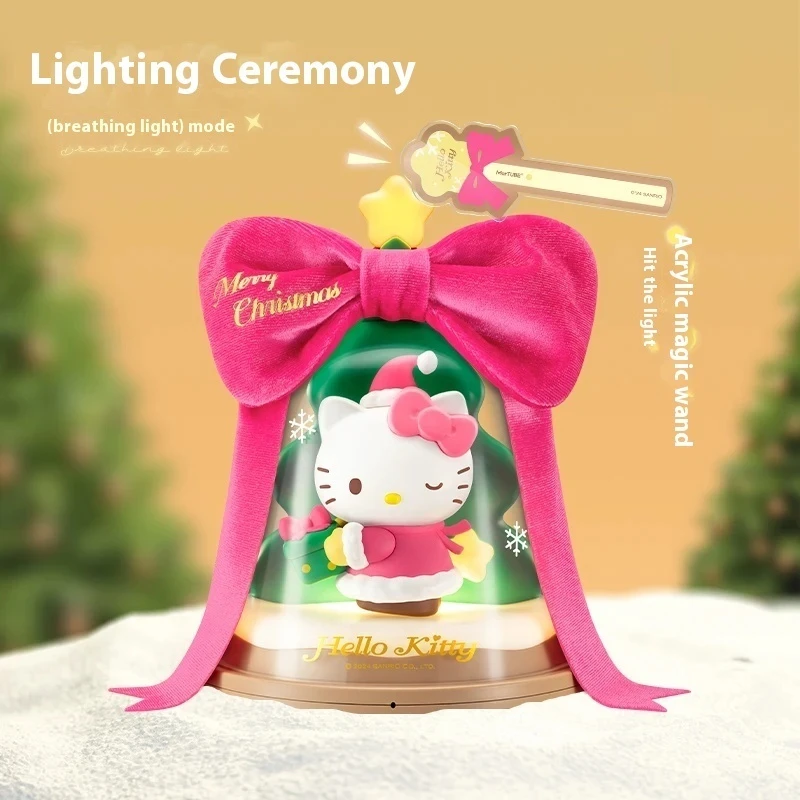 Original Hellokitty Merry Christmas May Your Dream Come True Bedroom Night Light Christmas Ornament Light Kids Christmas Gifts