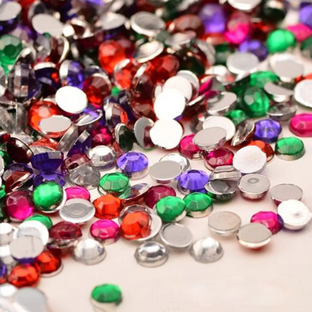 

4000Pcs Water Drill Colored Rhinestones Nail Art Decorations Acrylic Crystal Manicure Tips Design Kit for Home Phone Case Body