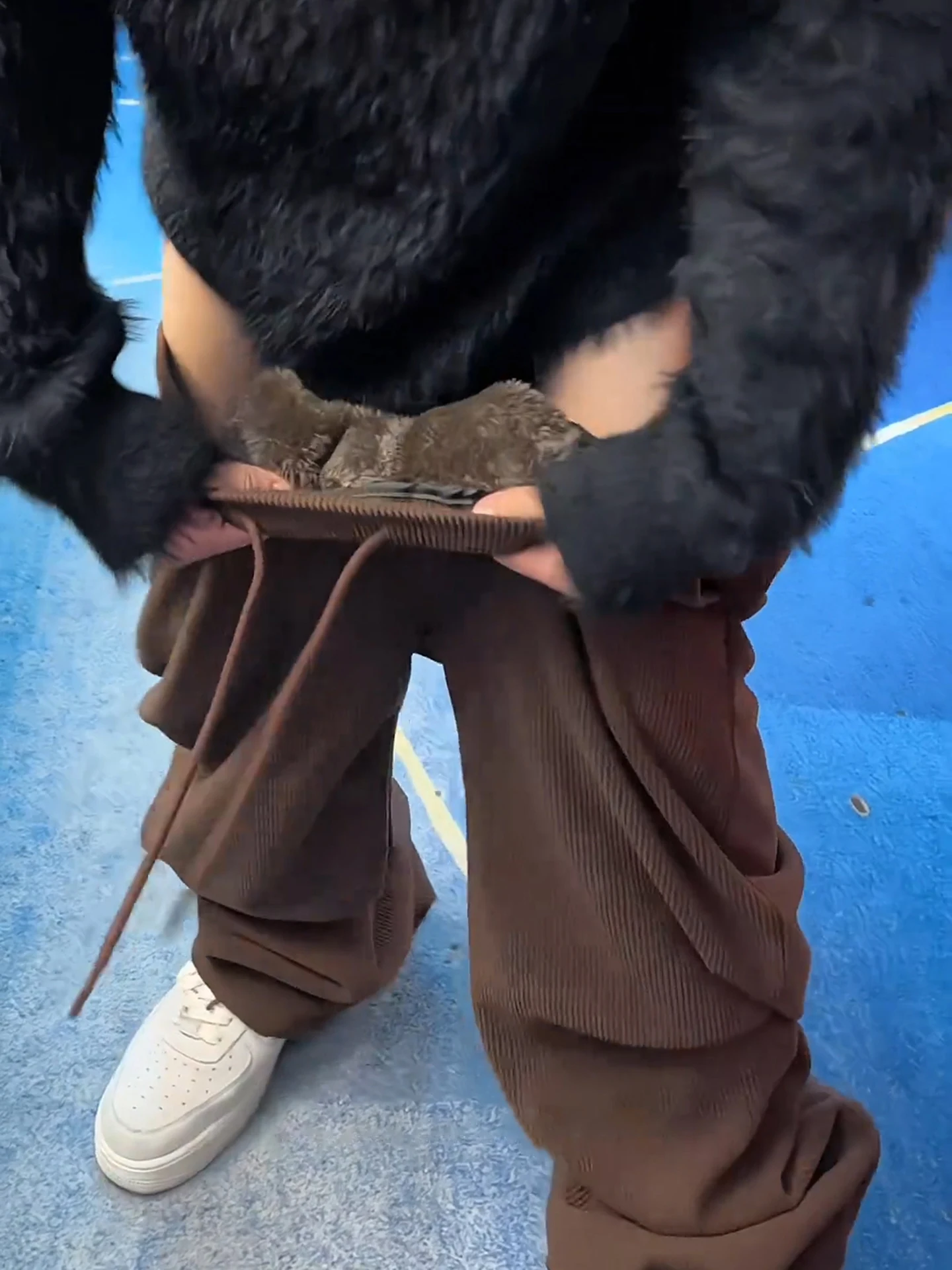 

Мужские утепленные вельветовые брюки с подкладкой из овечьего флиса, зимние, теплые, повседневные, прямого кроя, защищающие от холода