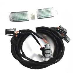 LED Footwell Light Foot Lamp Cable Wiring Harness for P AT B7 B8 CC Golf 7 MK7 7.5 Jetta Tiguan MK2 5GG947409