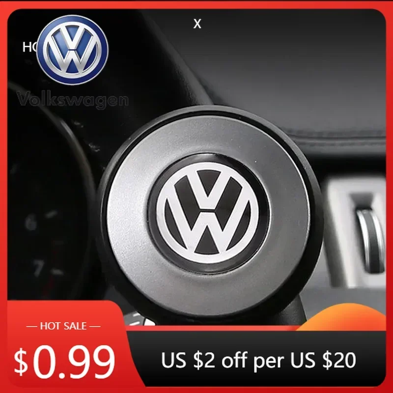 

For VW New 1PCS Car Steering Wheel Booster Ball Spinner Knob For Volkswagen Golf Tiguan Passat B5 B6 Touran Beetl Magotan MK5 Ac