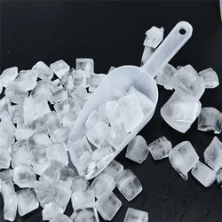 5Pcs Multifunctional Frosted Plastic Ice Measuring Scoop Candy Sugar Scoopers for Party Dessert Buffet Cream Tools