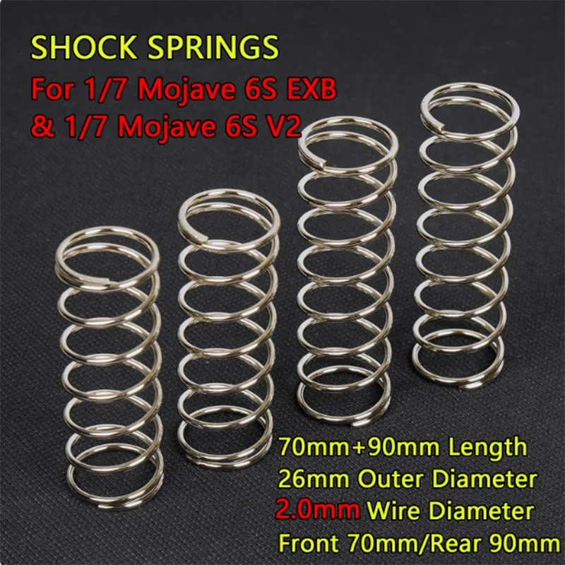 Metalen Lente Schokdemper voor 1/8 ARRMA 6S 4S RC MOJAVE TYPHON KRATON OUTCAST BIG ROCK FIRETEAM INFRACTION LIMITLESS Auto