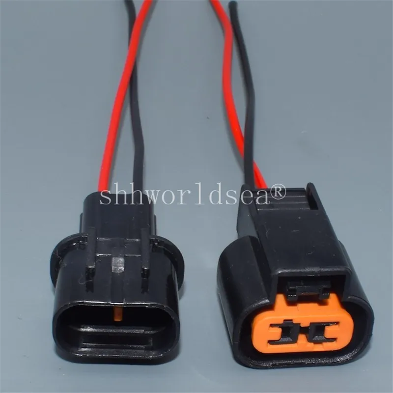 Shhworldsea 2pin 2.2mm Female Male Sensor Fog Lamp Automotive Connecor For Mitsubishi Souast PB625-02027 PB621-02020