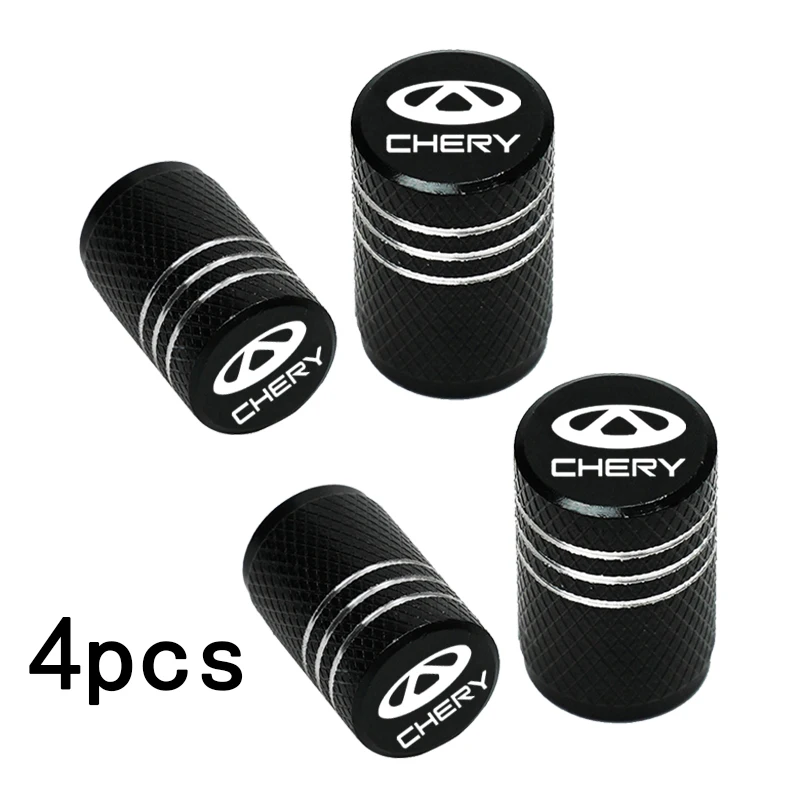 For Chery Tiggo 2 3 4 5 6 7 8 3X 5X Pro T11 5X Accessories 4pcs Car Wheel Tire Valve Caps Tyre Stem Covers Airdust Waterproof