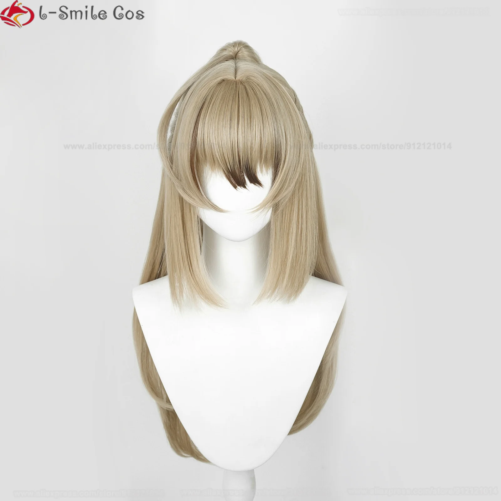 Game Kirara Cosplay Peruca, Cabelo Resistente ao Calor, Linho Leve, Genshin Cosplay, Grampos de Cabelo, Perucas de Festa, 75cm