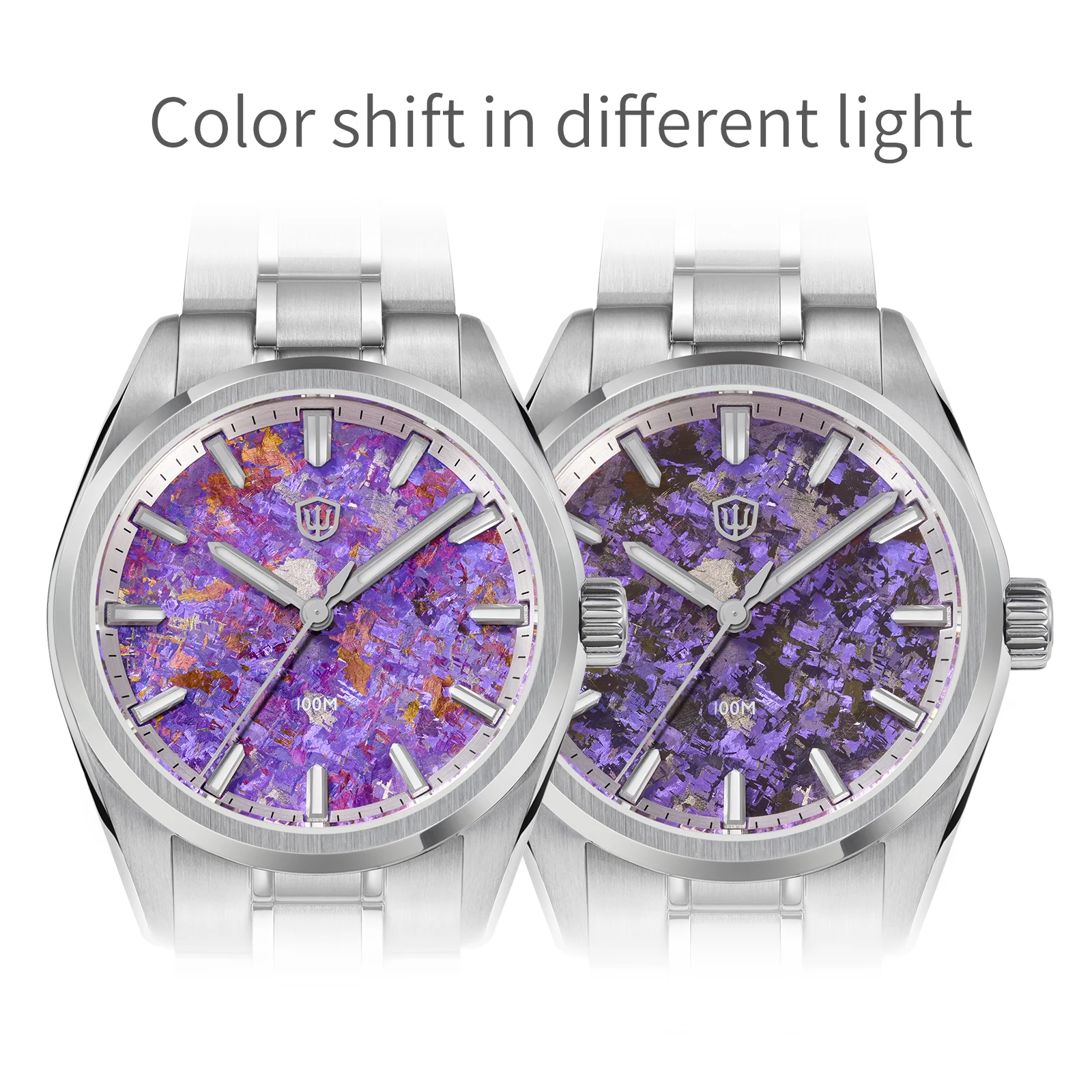 Watchdives WD0003C 38Mm Quartz Watches New Ice Crystal Titanium VH31 Sapphire 100M Waterproof Stainless Steel Luxury Watches Man