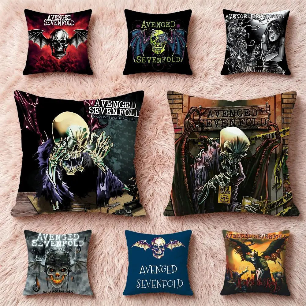 Band Avenged Sevenfold Cushion Cover Pillow Short Plush Pillow Cute Simple Style For Living Room Bedroom Birthday Gift