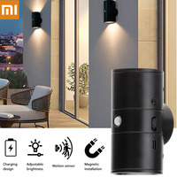 Xiaomi Night Light LED With Motion Sensor Wall Lamp USB Rechargeable Up Down Dimmable  Night Light Magnetic For Bedroom Stair