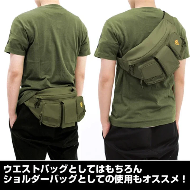 Anime Mobile Suit Gundam MS-06G Zaku cosplay canvas waist messenger bags portable belt bag knapsack fanny packs