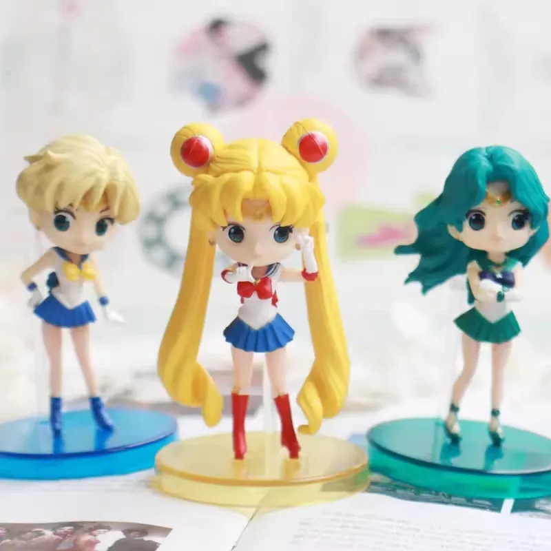 

Sailor Moon Mystery Box Candy Toys Action Action Kawaii Blind Boxes Cute Anime Figurine Model Dolls Girls Gift