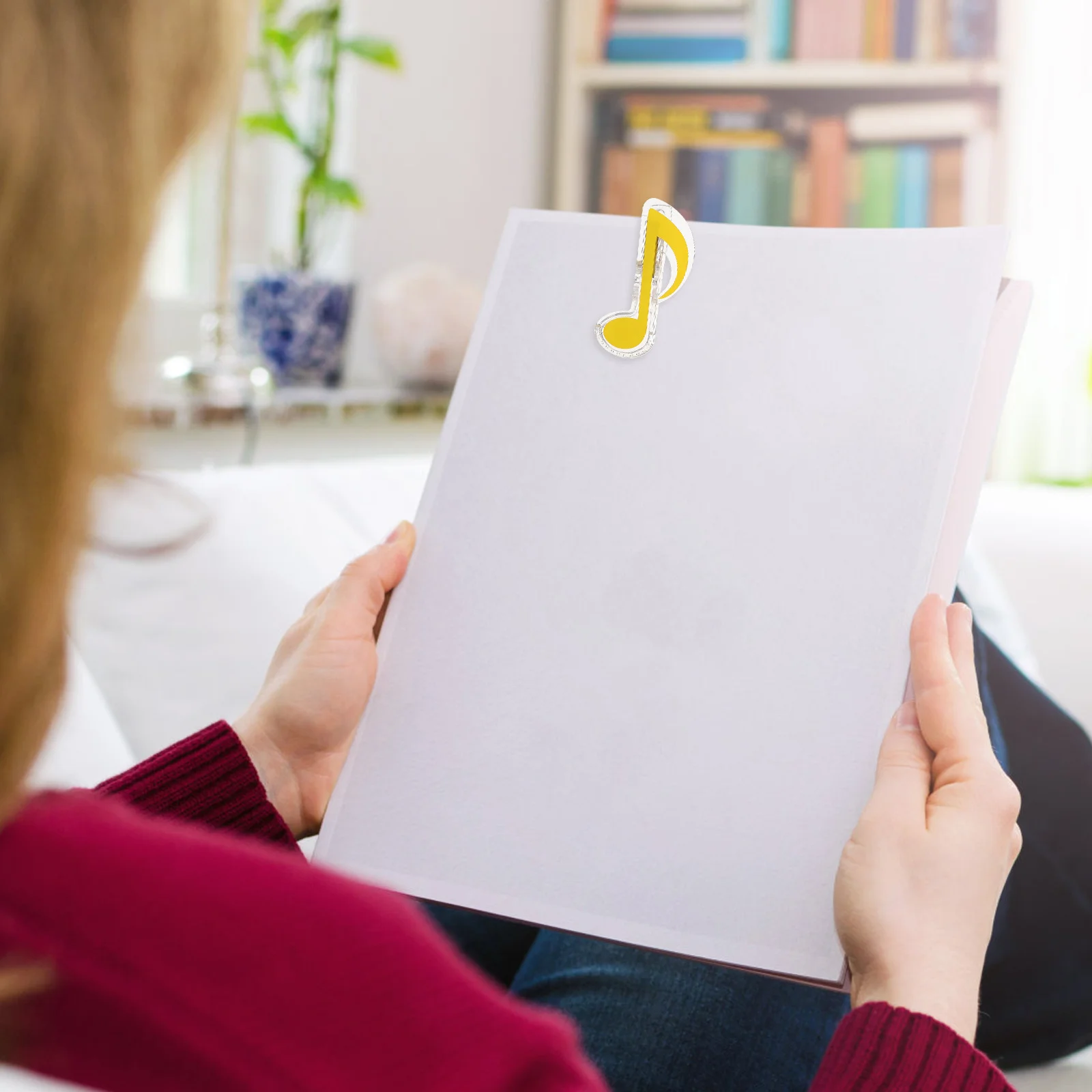 Abrazaderas para libros de música, Clips de hojas de plástico para partituras de Piano, recetas de cocina, Bloc de notas de revistas, soportes de página a prueba de viento, 10 Uds.