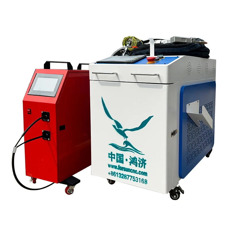 17%discount! High precision 1kw 1.5kw 2kw mini cnc laser welding machine portable / laser welding machine with dual wire feeder