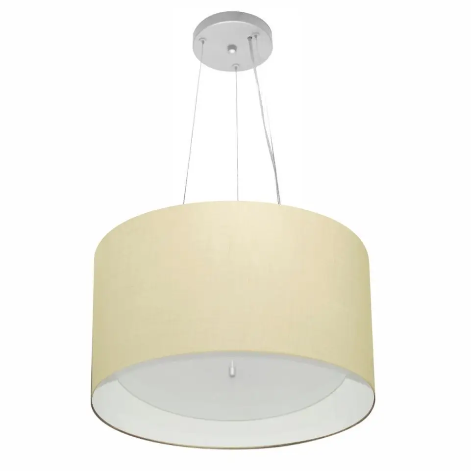 MJ-4319 Beige and White Cylindrical Pendant For Dining and Being Table