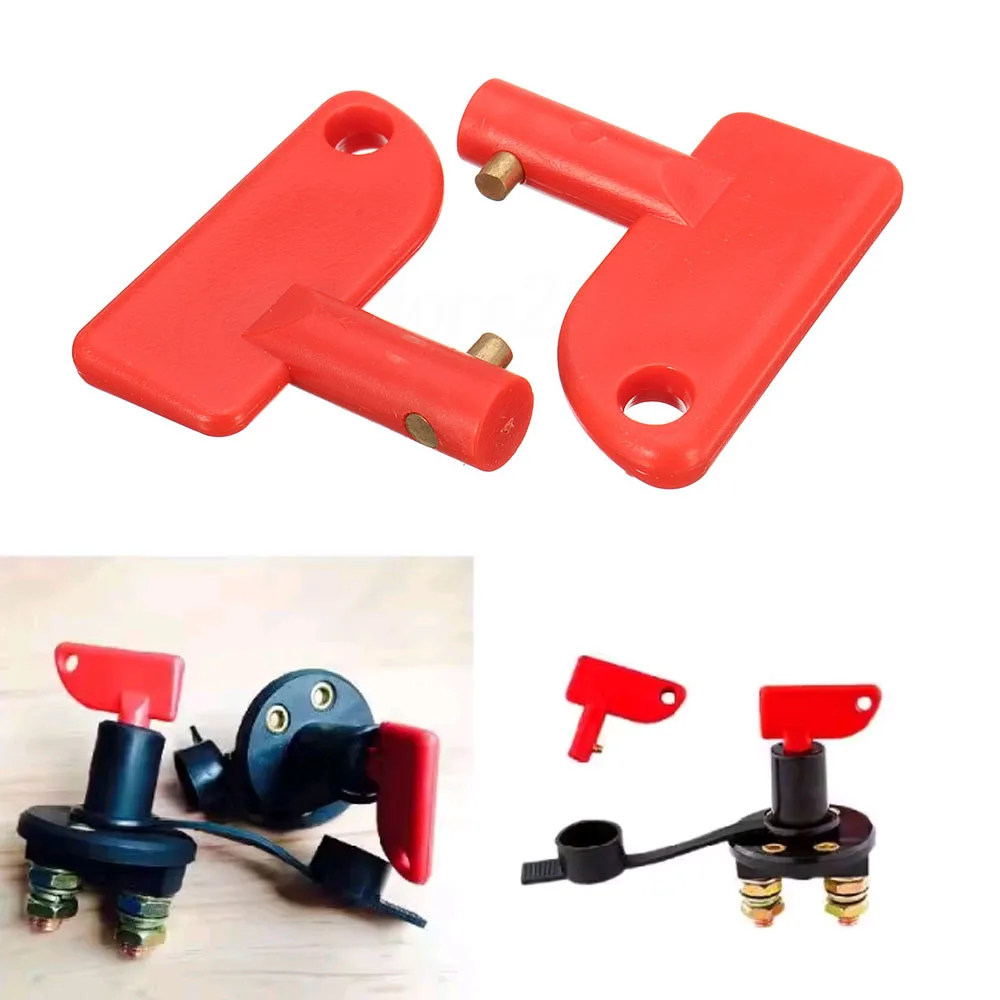 

2pcs Car Boat Van Battery Disconnecter Spare Keys For Battery Isolator Switch Circuit Breakers Power Cut Off Switch Car Products